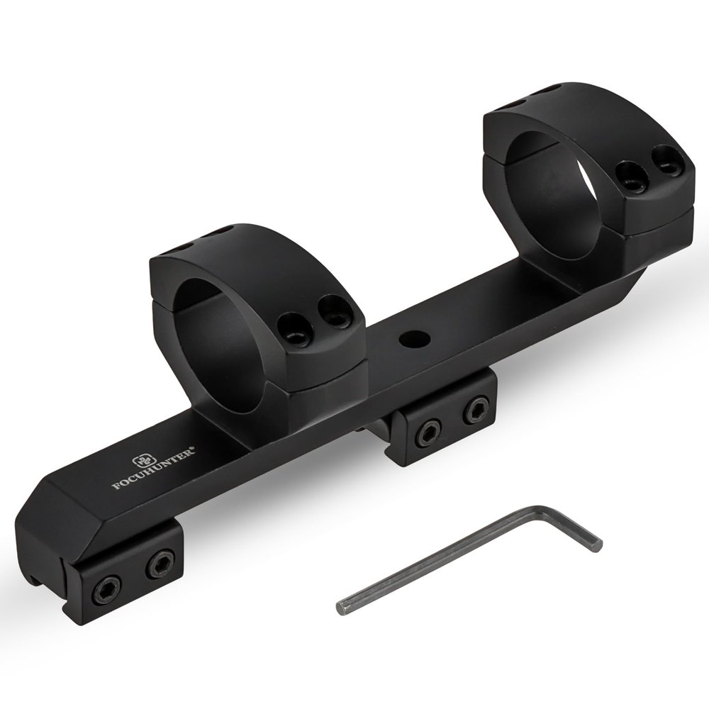 FOCUHUNTER 30mm Cantilever Scope Mount, Offset Dual Ring One-Piece Scope Mount with 20 MOA, Extended Lightweight Dovetail Rails for 11 mm Dovetail Rail, 1.65 inch Forward Offset Sight Accessories