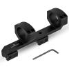 FOCUHUNTER 30mm Cantilever Scope Mount, Offset Dual Ring One-Piece Scope Mount with 20 MOA, Extended Lightweight Dovetail Rails for 11 mm Dovetail Rail, 1.65 inch Forward Offset Sight Accessories view 1