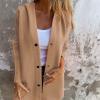 Casual Single Breasted Hooded Jacket Women, Womens Jackets Casual, Trench Coat for Women 2024 (Red,XL) view 3