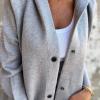 Casual Single Breasted Hooded Jacket Women, Womens Jackets Casual, Trench Coat for Women 2024 (Red,XL) view 4
