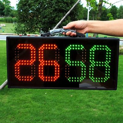 BYYQMSTO Double-Side Football Electronic Substitution Board, LED Portable Football Electronic Soccer Change Player Display Board, Change Player Sport Refere Equipment, High Brightness, Clear Display.