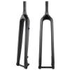 HWEVDHJ Carbon Mountain Bike Rigid Fork 26'' 27.5'' 29'' 1-1/8'' Straight/Tapered Tube Bikes Front Fork Thru Axle 15x100mm Bike Rigid Forks Dual Routing(Tapered Tube,Matte 27.5'') view 1