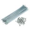 USZHANGXIANG 36pcs 14G J Bend Fit for Bicycle Steel Spokes 183mm 172mm 146mm 137mm 133mm 128mm 125mm 115mm 113mm Cycle Spokes with Nipples(36pcs-174mm) view 1