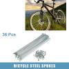 USZHANGXIANG 36pcs 14G J Bend Fit for Bicycle Steel Spokes 183mm 172mm 146mm 137mm 133mm 128mm 125mm 115mm 113mm Cycle Spokes with Nipples(36pcs-174mm) view 2