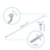 USZHANGXIANG 36pcs 14G J Bend Fit for Bicycle Steel Spokes 183mm 172mm 146mm 137mm 133mm 128mm 125mm 115mm 113mm Cycle Spokes with Nipples(36pcs-174mm) view 4