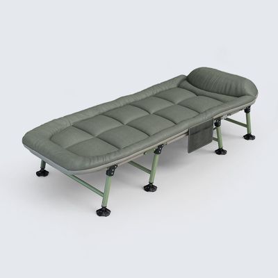YHHLWXMDZ Camping Cot for Adults with Cushion and Pillow, 6 Adjustable Positions, Tanning Chair for Sleeping, Cots for Camping for Home Nap Beach Travel(190 * 65 * 30cm/74.8 * 25.6 * 11.8in)