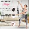 10-Loop Yoga Strap with Door Anchor  Stretch Strap for Flexibility, Deep Stretching, and Improved Balance  Perfect Yoga Accessory for All Fitness Levels (Silvery Grey) view 2