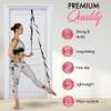 10-Loop Yoga Strap with Door Anchor  Stretch Strap for Flexibility, Deep Stretching, and Improved Balance  Perfect Yoga Accessory for All Fitness Levels (Silvery Grey) view 3