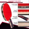 Idoraz Penhold Table Tennis Racket - Professional Ping Pong Paddle with Carrying Case - ITTF Approved Rubber for Tournament Play - Best Table Tennis Paddle view 3
