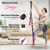 10-Loop Yoga Strap with Door Anchor  Stretch Strap for Flexibility, Deep Stretching, and Improved Balance  Perfect Yoga Accessory for All Fitness Levels (Purple) view 2