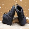 Men's and Women's Barefoot Hiking Boots | Zero Drop Winter Snow Boots with Wide Toe Box | Slip-On Waterproof Ankle Booties | Minimalist Five-Finger Sneakers for Outdoor Hiking and Walking Navy 38 view 3