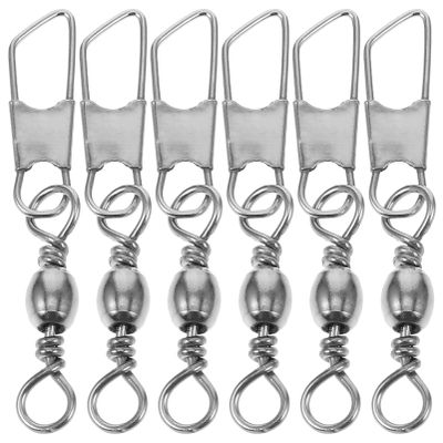 VANZACK 100pcs Fishing Lure Connector Fishing Tackle Accessories Fish Line Connector Swivels