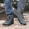 Men's and Women's Barefoot Hiking Boots | Zero Drop Winter Snow Boots with Wide Toe Box | Slip-On Waterproof Ankle Booties | Minimalist Five-Finger Sneakers for Outdoor Hiking and Walking Grey 46 view 2