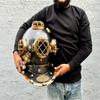 Black Scuba Diving Helmet | US Navy Mark V Deep Sea Nautical Helmet | Maritime Ship's Decorative Helmet view 1