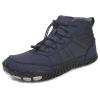 Men's and Women's Barefoot Hiking Boots | Zero Drop Winter Snow Boots with Wide Toe Box | Slip-On Waterproof Ankle Booties | Minimalist Five-Finger Sneakers for Outdoor Hiking and Walking Navy 35 view 1