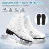 LEVYTEMP Women's/Girls Figure Ice Skates - Youth White Snow Figure Skating Shoes with Two Insoles - Comfortable, Safe Indoor Outdoor Rink Size US 8 view 2