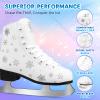 LEVYTEMP Women's/Girls Figure Ice Skates - Youth White Snow Figure Skating Shoes with Two Insoles - Comfortable, Safe Indoor Outdoor Rink Size US 8 view 4