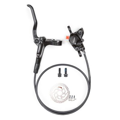 Cyclon MT200 Hydraulic Brakes with SM-RT26 180mm Rotors, Right Rear 1500mm MTB Hydraulic Disc Brakes Aluminum Alloy Levers with Calipers