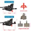 Cyclon MT200 Hydraulic Brakes with SM-RT26 180mm Rotors, Right Rear 1500mm MTB Hydraulic Disc Brakes Aluminum Alloy Levers with Calipers view 3