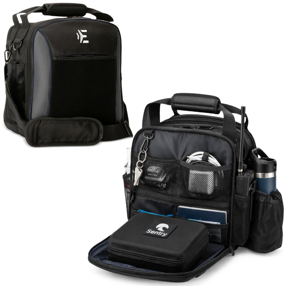 EntireFlight Flight Bag For Pilots - Pilot Bag Carries All Required Pilot accessories and Gear Including Your Kneeboard, Ipad, And Aviation Headset - Great Gifts for Students & CFIs - Grey
