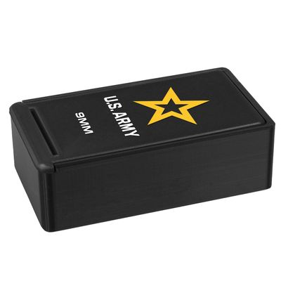 7.62 Design U.S. Army Logo Custom Ammo Storage Boxes - USA Made - Officially Licensed (9MM - 50)