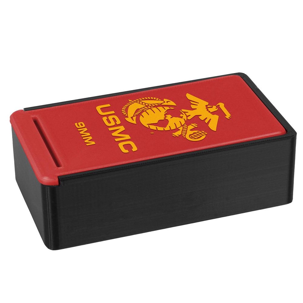 7.62 Design USMC EGA Custom Ammo Storage Boxes - USA Made - Officially Licensed (9MM - 50)