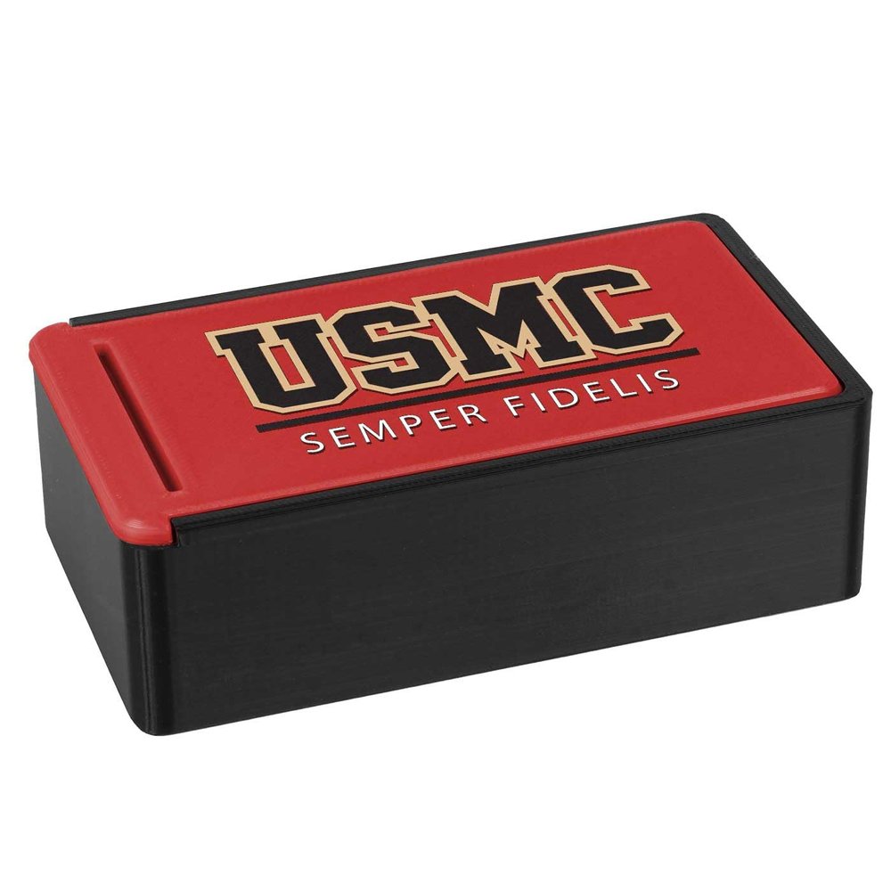 7.62 Design USMC Semper Fi Custom Ammo Storage Boxes - USA Made - Officially Licensed (9MM - 50)