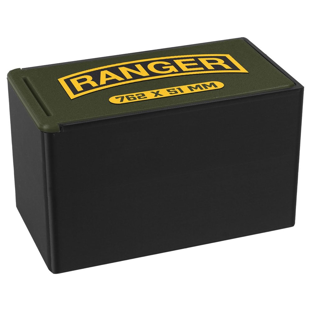 7.62 Design U.S. Army Ranger Tab Custom Ammo Storage Boxes - USA Made - Officially Licensed (7.62x51-50)
