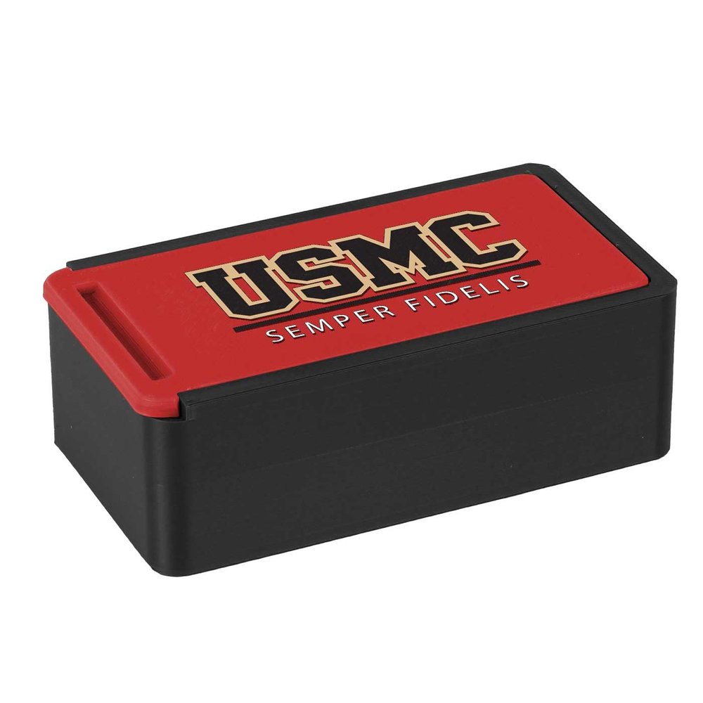 7.62 Design USMC Semper Fi Custom Ammo Storage Boxes - USA Made - Officially Licensed (22LR - 50)