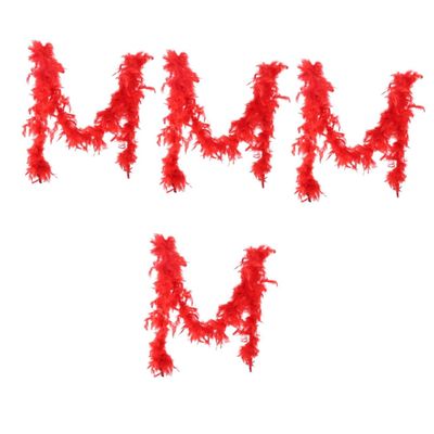 LIFKOME 4pcs Women Costume Accessories for Party Wedding and Theme Decor Elegant Red for Stage Masquerade and Photography