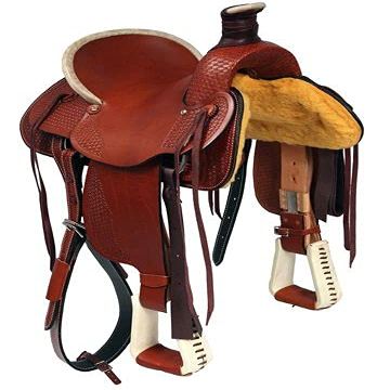 AD Saddlery Wade Tree A Fork Roping Ranch Work Leather Premium Western Horse Saddles for Horses Handmade Equestrian Trail Horse Saddle Tack Size: 10"-18" inches Seat WADE195 (10.5" inches Seat)
