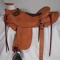 AD Saddlery Wade Tree A Fork Roping Ranch Work Leather Premium Western Horse Saddles for Horses Handmade Equestrian Trail Horse Saddle Tack Size: 10"-18" inches Seat WADE194 (12.5" inches Seat)