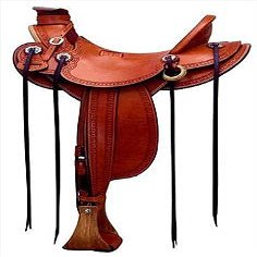 AD Saddlery Wade Tree A Fork Roping Ranch Work Leather Premium Western Horse Saddles for Horses Handmade Equestrian Trail Horse Saddle Tack Size: 10"-18" inches Seat WADE205 (14" inches Seat)