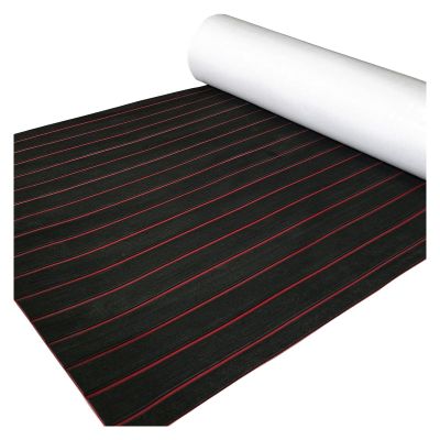TYCQFCL EVA Foam Boat Decking,Boat Flooring Non-Slip Self-Adhesive Foam Boat Floor Mat Rolls Sheet(Black,240X120CM)