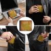 Puxufody Map of South Sudan Men's Leather Wallet Bifold, Large Capacity, Storage Bag view 3