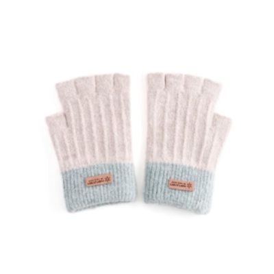 AGYCMF Hand Warmers Gloves 1 Pair of Gloves Female Winter Half Finger Knitted Padded Warm Students Cycling Cute Warm Gloves Gloves Winter