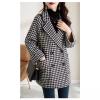 Udeniy Womens Casual Pea Coat Long Sleeve Mid-Long Overcoats Womens Trendy Hooded Outwear Open Front Wool Coat With Pockets view 2
