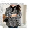 Udeniy Womens Casual Pea Coat Long Sleeve Mid-Long Overcoats Womens Trendy Hooded Outwear Open Front Wool Coat With Pockets view 4