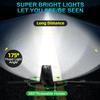 2026 Upgrade 6800Lumen Bike Light for Night Riding,Super Bright 6 LED Headlight,Aluminum 10 Mode Rechargeable Bicycle Light Front and Rear,360Rotatable Brackt,Waterproof,Runtime 72 hr,Road Shockproof view 3