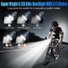 2026 New 6800Lumen Bike Light for Night Riding,Super Bright 6 LED Headlight,10 Mode Aluminum Rechargeable Bicycle Light Front and Rear,360Rotatable Brackt,Waterproof,Runtime 72 hr,Shockproof for Road view 2