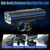 2026 New 6800Lumen Bike Light for Night Riding,Super Bright 6 LED Headlight,10 Mode Aluminum Rechargeable Bicycle Light Front and Rear,360Rotatable Brackt,Waterproof,Runtime 72 hr,Shockproof for Road view 3