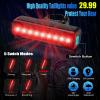 2026 New 6800Lumen Bike Light for Night Riding,Super Bright 6 LED Headlight,10 Mode Aluminum Rechargeable Bicycle Light Front and Rear,360Rotatable Brackt,Waterproof,Runtime 72 hr,Shockproof for Road view 4