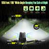 2026 New 5800 Lumen Bike Lights,Super Bright 6 LED Rechargeable Bicycle Light,10 Mode Headlight Taillight,360Rotatable Brackt,Aluminum Waterproof Light,Runtime 48+ hrs,Shockproof for Road,Mountain view 3