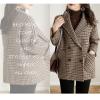 Udeniy Womens Casual Pea Coat Long Sleeve Mid-Long Overcoats Womens Trendy Hooded Outwear Open Front Wool Coat With Pockets view 3