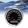 Boat Speedometer Stepper Motor 200KM Red Pointer Speed Gauge 7 Color Backlight for Yacht RV Truck Motorcycle Silver Bezel Black Dial view 4