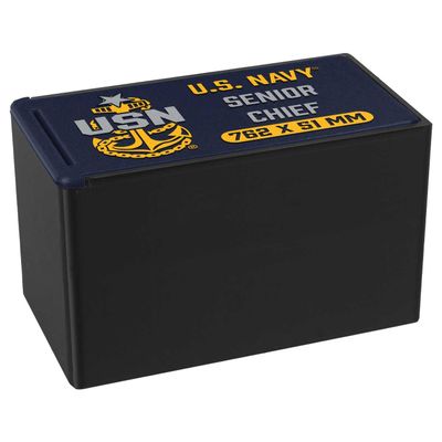 7.62 Design U.S. Navy Senior Chief SCPO Custom Ammo Storage Boxes - USA Made - Officially Licensed (7.62x51-50)