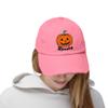 Distressed Cap, Halloween Hat, Jack-O-Lantern Embroidered Cap, Spooky Pumpkin Baseball Hat, Fall Accessories view 4