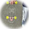 24'' Penny Ghost Board- Acrylic Penny Longboard with LED Wheels For a Smooth Ride- Travel-Size Clear Skateboard Offers Easy Control & Style- Cruise Freely with Skateboard for All Ages- Clear Butterfly view 1