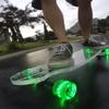 24'' Penny Ghost Board- Acrylic Penny Longboard with LED Wheels for a Smooth Ride- Travel-Size Clear Skateboard Offers Easy Control & Style- Cruise Freely with Skateboard for All Ages- Fishbone view 4