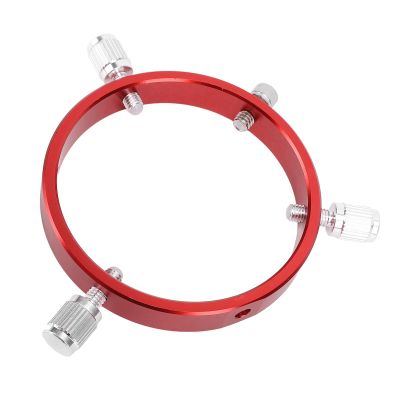Guiding Scope Ring Kit, 6 Hole Finder Scope Ring with M6 Screws 1/4 Inch Screw Hole for 60 to 80mm Diameter Telescope, Aluminum Alloy Scope Mount Ring Adapter